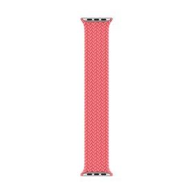 Microsonic Apple Watch SE 2022 40 mm Braided Solo Loop Band Pembe 127 mm Small Kordon