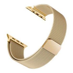 Microsonic Apple Watch SE 2022 40 mm Milanese Loop Gold Kordon