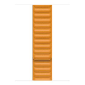Microsonic Apple Watch SE 2022 40 mm Turuncu Leather Link Band Kordon