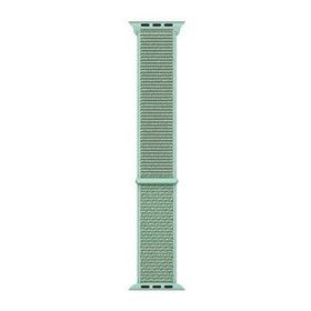 Microsonic Apple Watch SE 2022 40 mm Woven Sport Loop Yeşil Hasırlı Kordon