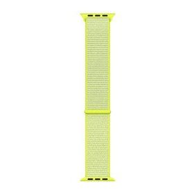 Microsonic Apple Watch SE 2022 44 mm Sarı Woven Sport Loop Hasırlı Kordon