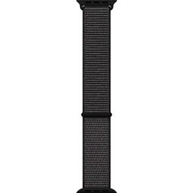 Microsonic Apple Watch SE 2022 44 mm Siyah Woven Sport Loop Hasırlı Kordon