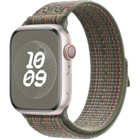 Microsonic Apple Watch SE 2022 44 mm Terra Sport Loop Koyu Yeşil Kordon