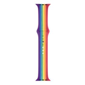 Microsonic Apple Watch SE 2022 Pride Edition 44 mm Silikon Kordon