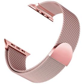 Microsonic Apple Watch SE 2022 Rose Gold 44 mm Milanese Loop Kordon
