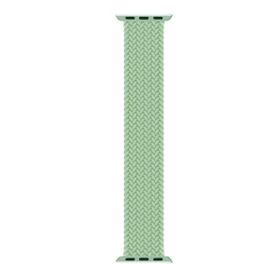 Microsonic Apple Watch SE 40 mm Braided Solo Loop Band Açık Yeşil 127 mm Small Kordon