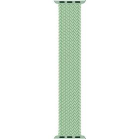 Microsonic Apple Watch SE 40 mm Braided Solo Loop Band Açık Yeşil 127 mm Small Kordon