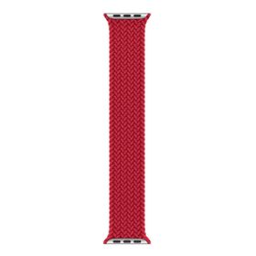 Microsonic Apple Watch SE 40 mm Braided Solo Loop Band Kırmızı 127 mm Small Kordon