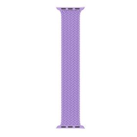 Microsonic Apple Watch SE 40 mm Braided Solo Loop Band Lila 127 mm Small Kordon