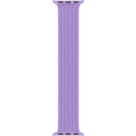 Microsonic Apple Watch SE 40 mm Braided Solo Loop Band Lila 127 mm Small Kordon