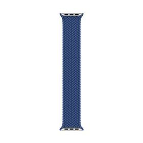 Microsonic Apple Watch SE 40 mm Braided Solo Loop Band Mavi 127 mm Small Kordon