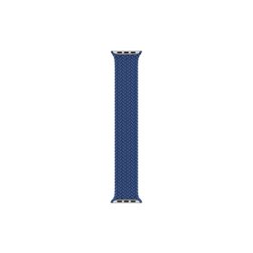 Microsonic Apple Watch SE 40 mm Braided Solo Loop Band Mavi 127 mm Small Kordon