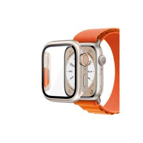 Microsonic Apple Watch SE 44 mm Apple Watch Ultra Dönüştürücü Ekran Koruyucu Kasa Yıldız Işığı Kılıf