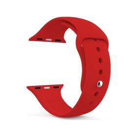 Microsonic Apple Watch SE 44 mm Silikon Kırmızı Kordon