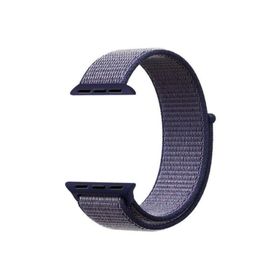 Microsonic Apple Watch Series 1 38 mm Woven Sport Loop Midnight Blue Hasırlı Kordon