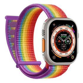 Microsonic Apple Watch Series 1 38 mm Woven Sport Loop Pride Edition Hasırlı Kordon