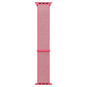 Microsonic Apple Watch Series 2 38 mm Hasırlı Woven Sport Loop Hot Pink Kordon