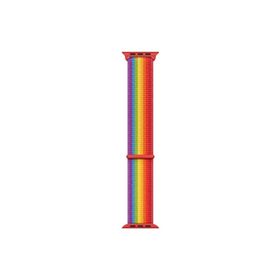 Microsonic Apple Watch Series 2 38 mm Hasırlı Woven Sport Loop Pride Edition Kordon