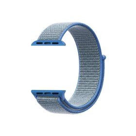Microsonic Apple Watch Series 2 38 mm Hasırlı Woven Sport Loop Tahoe Blue Kordon