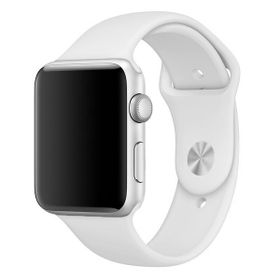 Microsonic Apple Watch Series 2 42 mm Beyaz Silikon Kordon Kılıf