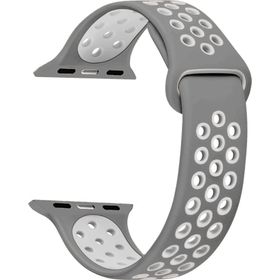 Microsonic Apple Watch Series 2 42 mm Gri Rainbow Sport Band Kordon