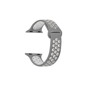 Microsonic Apple Watch Series 2 42 mm Gri Rainbow Sport Band Kordon