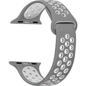Microsonic Apple Watch Series 2 42 mm Gri Rainbow Sport Band Kordon