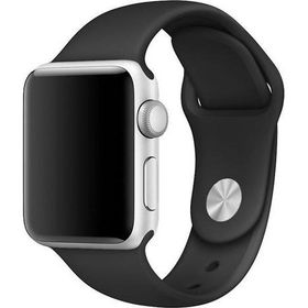 Microsonic Apple Watch Series 2 Siyah 38 mm Silikon Kordon