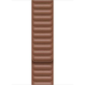 Microsonic Apple Watch Series 3 38 mm Leather Link Band Kahverengi Kordon