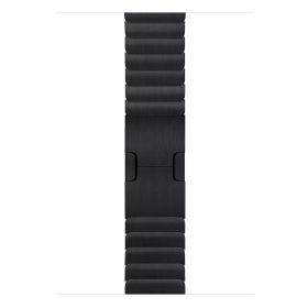 Microsonic Apple Watch Series 3 38 mm Link Bracelet Band Siyah Kordon