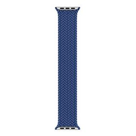 Microsonic Apple Watch Series 3 38 mm Medium 147 mm Braided Solo Loop Band Mavi Kordon