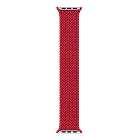 Microsonic Apple Watch Series 3 42 mm Braided Solo Loop Band 160 mm Kırmızı Kordon