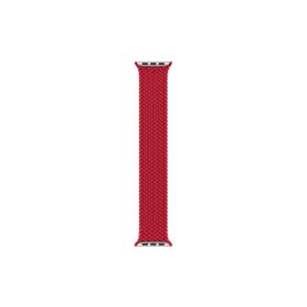 Microsonic Apple Watch Series 3 42 mm Braided Solo Loop Band 160 mm Kırmızı Kordon