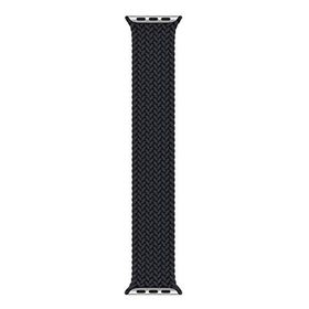 Microsonic Apple Watch Series 3 42 mm Braided Solo Loop Band 160 mm Siyah Kordon