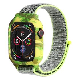 Microsonic Apple Watch Series 3 42 mm Camouflage Armor Pro Sarı Kordon