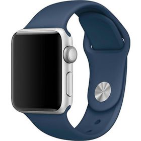 Microsonic Apple Watch Series 3 42 mm Lacivert Silikon Kordon
