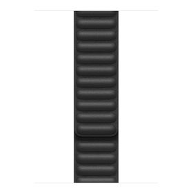 Microsonic Apple Watch Series 3 42 mm Leather Link Band Siyah Kordon