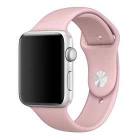 Microsonic Apple Watch Series 3 42 mm Pembe Silikon Kordon
