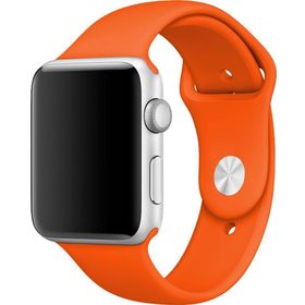 Microsonic Apple Watch Series 3 42 mm Turuncu Silikon Kordon