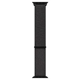 Microsonic Apple Watch Series 3 42 mm Woven Sport Loop Black Hasırlı Kordon