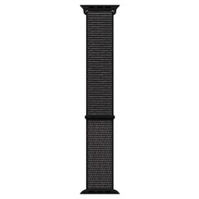 Microsonic Apple Watch Series 3 42 mm Woven Sport Loop Black Hasırlı Kordon