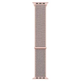 Microsonic Apple Watch Series 3 42 mm Woven Sport Loop Pink Sand Hasırlı Kordon