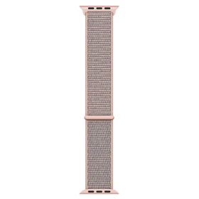 Microsonic Apple Watch Series 3 42 mm Woven Sport Loop Pink Sand Hasırlı Kordon
