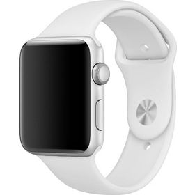Microsonic Apple Watch Series 3 Beyaz 38 mm Silikon Kordon