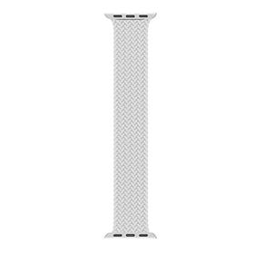 Microsonic Apple Watch Series 4 40 mm Braided Solo Loop Band Beyaz 127 mm Small Kordon