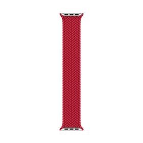 Microsonic Apple Watch Series 4 40 mm Braided Solo Loop Band Kırmızı 127 mm Small Kordon