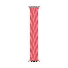 Microsonic Apple Watch Series 4 40 mm Braided Solo Loop Band Pembe 127 mm Small Kordon