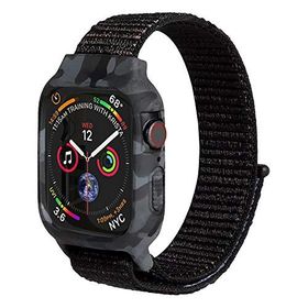 Microsonic Apple Watch Series 4 40 mm Camouflage Armor Pro Siyah Kordon