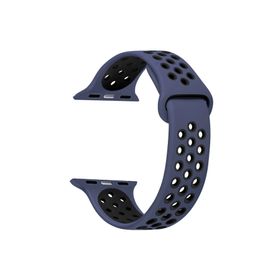 Microsonic Apple Watch Series 4 40 mm Lacivert Siyah Rainbow Sport Band Kordon