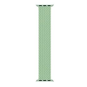 Microsonic Apple Watch Series 4 44 mm Braided Solo Loop Band 160 mm Açık Yeşil Kordon